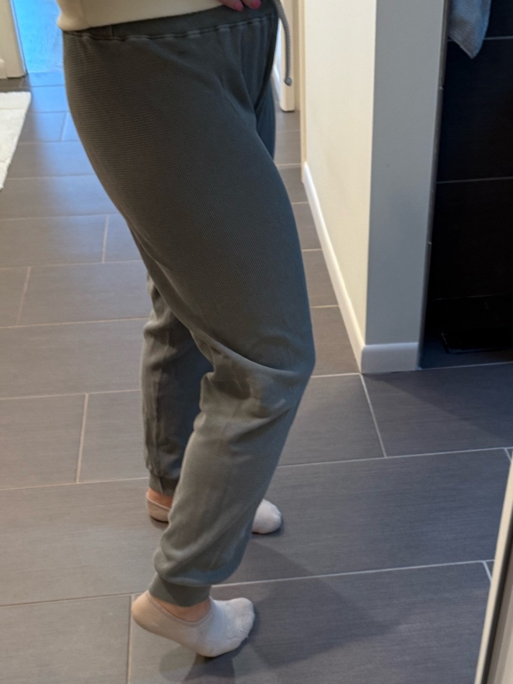 perfectwhitetee Waffle Knit joggers